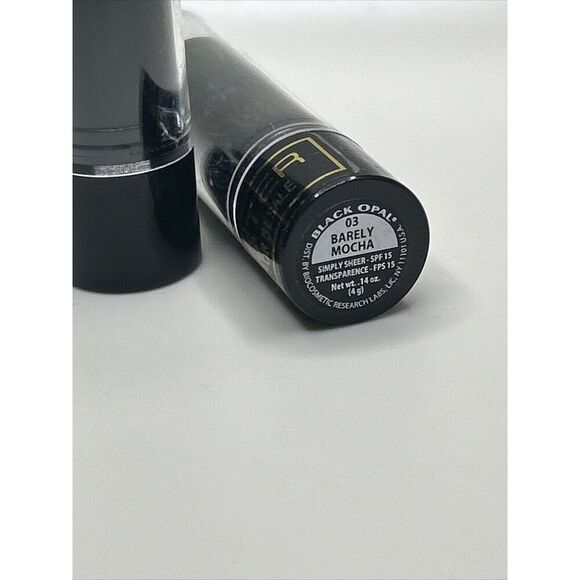 Set of 2 BLACK OPAL Lipsticks Barely Mocha TESTERS Simply Sheer SPF 15 BLK/OPL - Picture 10 of 12